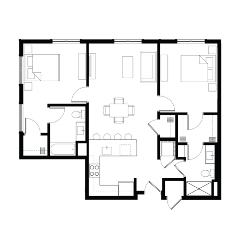 Zen Apartments Malachite Floor Plan